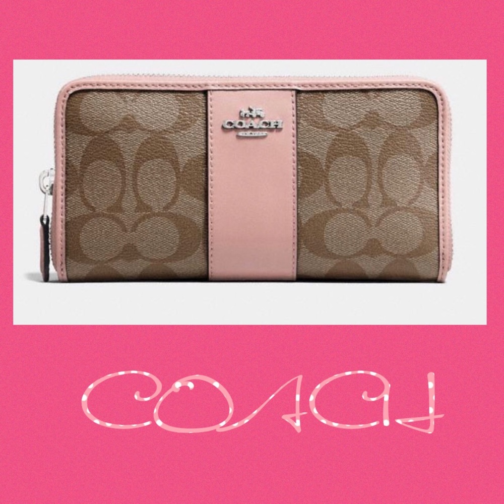 💓one left 💓NWTCoachPetal/Silver AccordionWaller